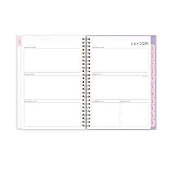 Blue Sky 2025-2026 Yao Cheng Weekly/Monthly Wirebound Planner Notes 5.875x8.625 Printed Hydrangeas Lavender image {4}