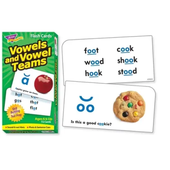 TREND Vowels and Vowel Teams Skill Drill Flash Cards image {1}