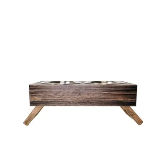 American Pet Supplies Eco-Friendly Elevated Dog Wood Feeder  image {4}