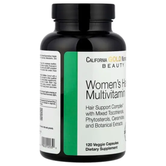 California Gold Nutrition Beauty, Women's Hair Multivitamin, 120 Veggie Capsules image {4}