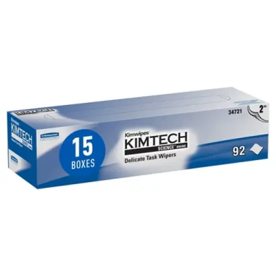 Kimtech Science Kimwipes Disposable Task Wipers 14-7/10 x 16-3/5" 34721, 90 Ct image {4}