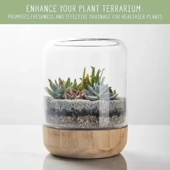 Soil Sunrise Horticultural Charcoal for Indoor Plants, Hardwood Soil Additive for Orchids, Terrariums, and Gardening image {2}