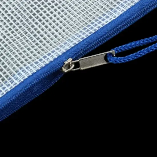 Unique Bargains Waterproof Zipper Net Pattern File Document Bag Folders 13.3"x9.4" White 1 Pc image {2}