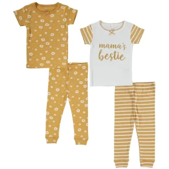 Cutie Pie Baby Girl Toddler and Infant Pajama Sleeper Set image {12}
