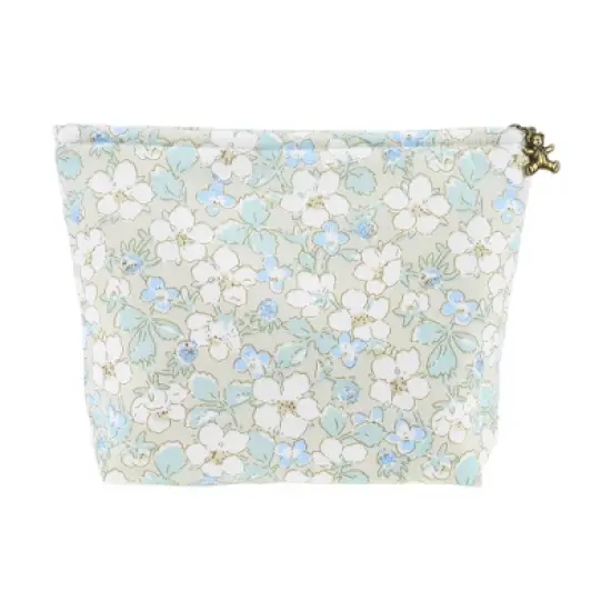 Unique Bargains Women's Durable Cosmetic Bag Green Blue 1 Pc image {3}