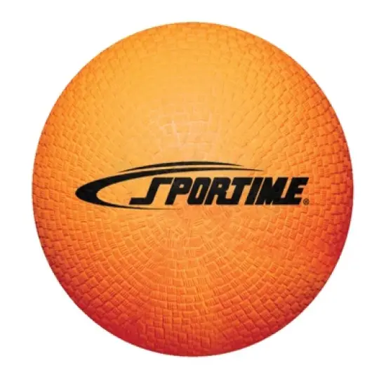 Sportime Playground Ball, 8-1/2 Inches, Orange, PVC, Each image {1}