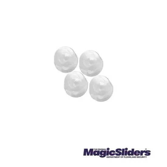 Magic Sliders 4pk 7/8" Round Adhesive Self-Stick Bumpers Clear image {2}