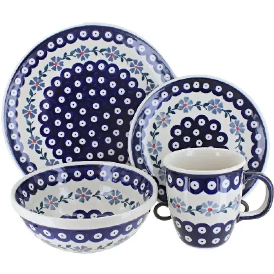 Blue Rose Polish Pottery Manufaktura Dinnerware (4PC) image {2}