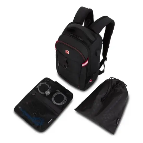 SWISSGEAR Core Travel 17" Backpack - Black image {6}
