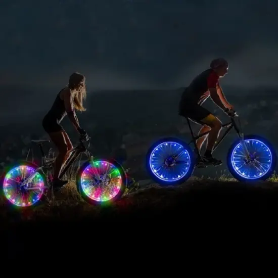 Activ Life Bike Wheel Lights (2 Tire, Red) Top Birth Day Gifts for Women & Summer 2024 - Best Spring Break Essentials image {2}