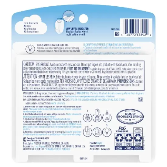 Febreze Luxe Plug Dual Air Freshener Refills - Cuddle Weather - 1.75 fl oz/2ct image {9}