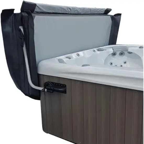 Puri Tech Pivot Spa & Hot Tub Cover Lift System Silver Top Mount Reinforced Brackets Double Coated Aluminum Structure Fits Most Spas & Hot Tubs image {5}