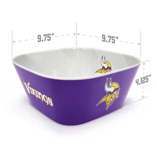 NFL Minnesota Vikings Large Party Bowl image {3}