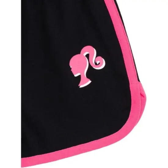 Barbie Girls T-Shirt and Dolphin Active Shorts Outfit Set Little Kid to Big Kid image {4}