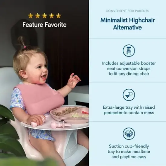 Upseat Baby Floor and Booster Seat - Pink image {2}