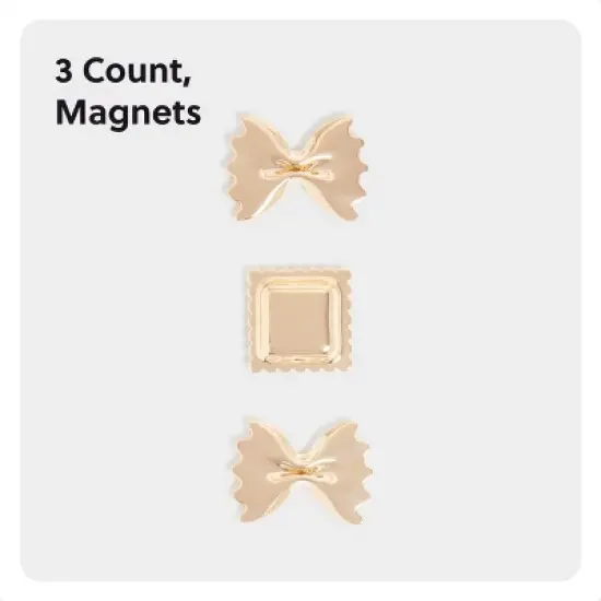 U Brands 3ct Pasta Magnets Gold image {2}
