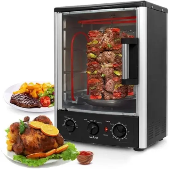 NutriChef 24+ Quart Vertical Rotisserie Oven - Multi-Function Countertop Cooker with Bake, Roast & Broil image {7}
