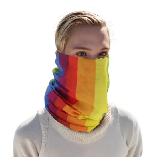 Unique Bargains Sunscreen Rainbows Pattern Face Scarf Mask Assorted Color 1 Pc image {5}