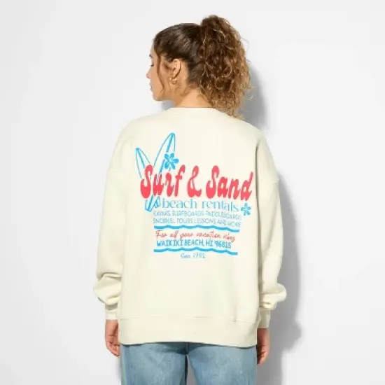 Women's Oversized Graphic Pullover Sweatshirt - Wild Fable&trade; image {2}