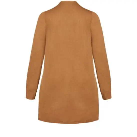 Women's Plus Size Meadow Mews Cardigan - gold spice | AVENUE image {4}