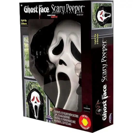 Funworld Ghost Face Light Up Scary Peeper Halloween Decor image {2}