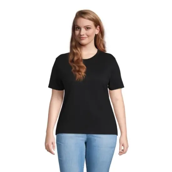 Lands' End Women's Short Sleeve Super T Crew Neck T-shirt image {3}