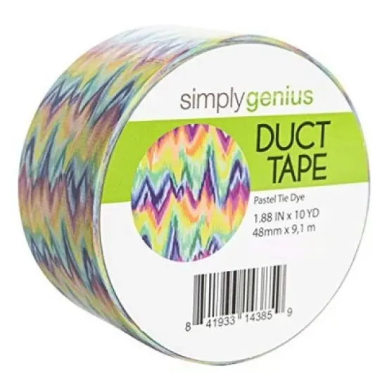 Simply Genius Single Roll Patterned Duct Tape Roll, Craft Supplies For Kids Adults, Colored Duct Tape Colors, Pastel Tie Dye image {5}