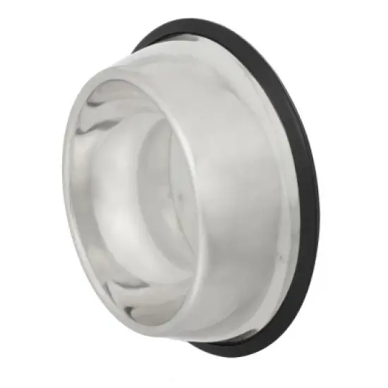 Unique Bargains Stainless Steel Nonskid Rubber Base Suitable for Dogs and Cats Pet Bowl 8.5" x 2.4" (D*H) 1 Pc image {1}