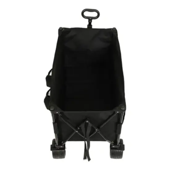 FATMOON Heavy-Duty All-Terrain Folding Utility Wagon Cart with 480lbs Capacity,Large Beach Wheels & Adjustable Handle for Camping,Beach,Outdoor image {5}