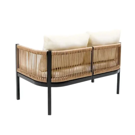 Whisen Multi-person Outdoor Sofa Combination with A Table, Suitable for Garden, Backyard and Balconies image {9}