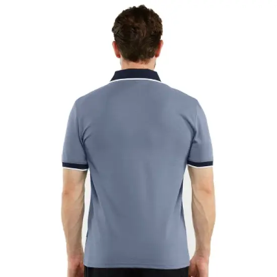 Mio Marino Men's Classic-Fit Cotton-Blend Pique Polo Shirt with Contrast Collar image {2}