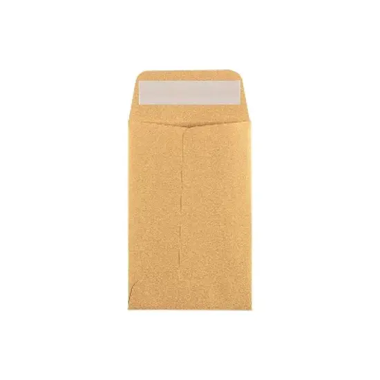 LUX #4 Coin Envelopes (3 x 4 1/2) - Gold Metallic 500/Pack 80lb. Gold Metallic (4CO-07-500) image {5}