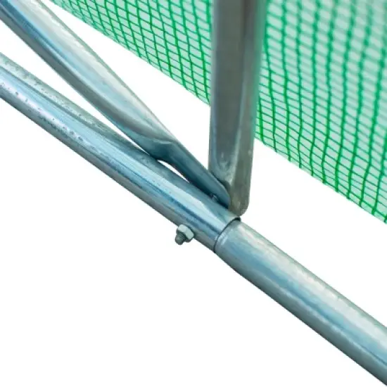 Outsunny 26' x 10' x 7' Outdoor Walk-In Tunnel Greenhouse with Roll-up Windows & Zippered Door, Steel Frame, & PE Cover image {5}