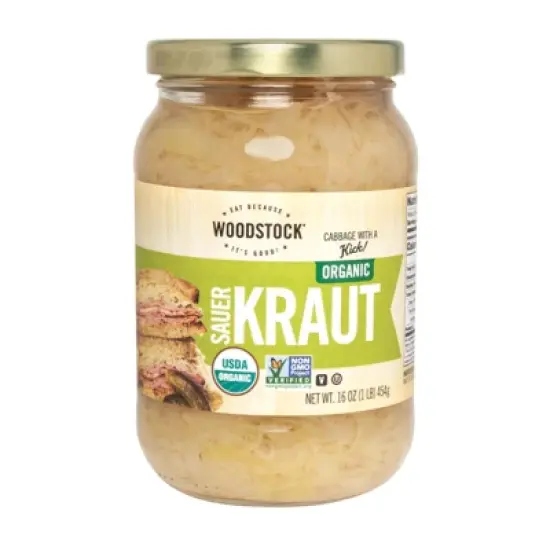 Woodstock Foods Organic Sauerkraut - Case of 12/16 oz image {1}