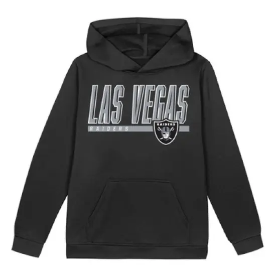 NFL Las Vegas Raiders Boys' Performance Hooded Sweatshirt image {1}
