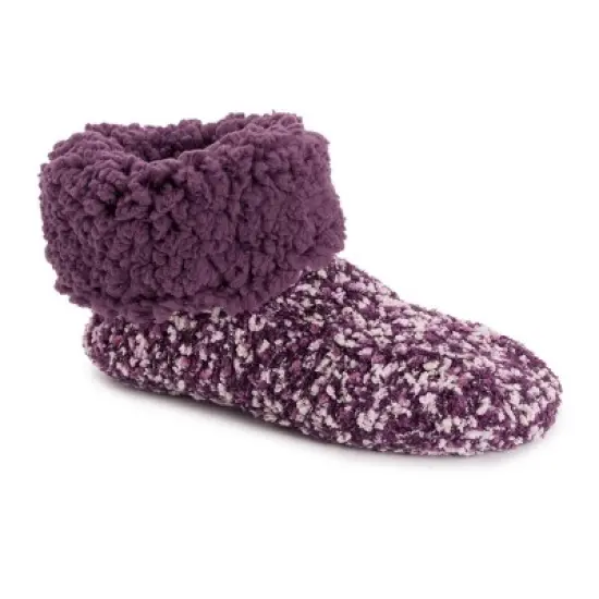 MUK LUKS Women's Popcorn Cuff Bootie Slippers image {10}
