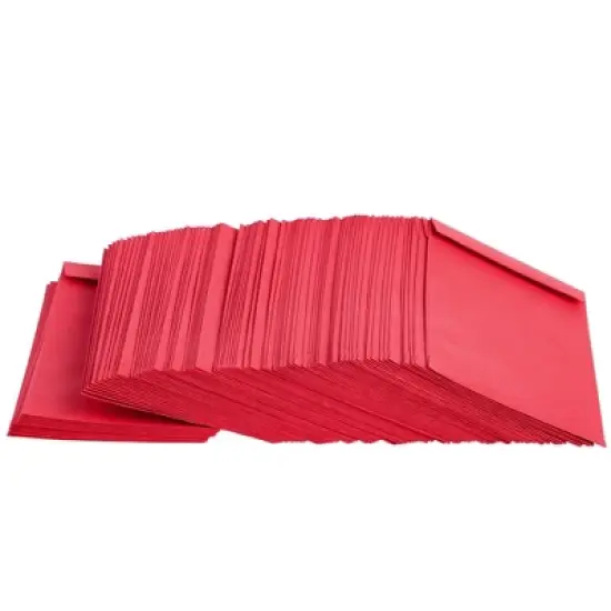 Okuna Outpost 100 Pack Red Money Envelopes for Cash, Coins, Saving, Budgeting (Small, 3.5x6.5in) image {7}