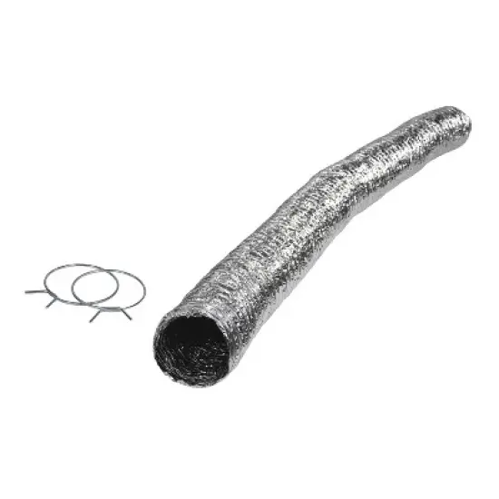 Certified Appliance Accessories&reg; Flex Dryer Vent Transition Duct, 5ft in Silver image {1}