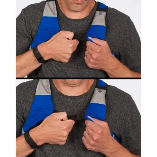 GreatShield GLO Waterproof LED Sport Vest with 2 Front Pockets (Standard Version) - (M - Fits Shoulder Width < 17in) image {8}