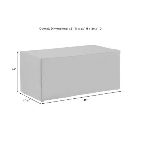 Crosley 4pc Furniture Cover Set, Loveseat, Two Chairs and Coffee Table, Tan image {5}