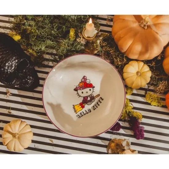 Silver Buffalo Sanrio Hello Kitty Witch 9-Inch Ceramic Coupe Dinner Bowl image {6}