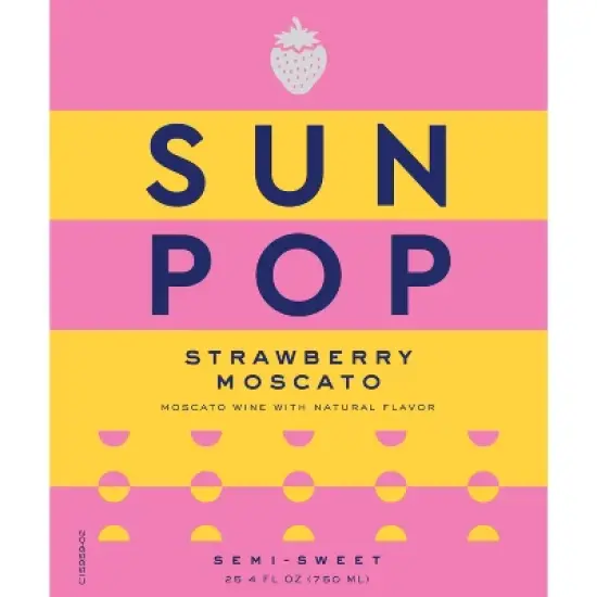 SunPop Strawberry Moscato Wine - 750ml Bottle image {5}