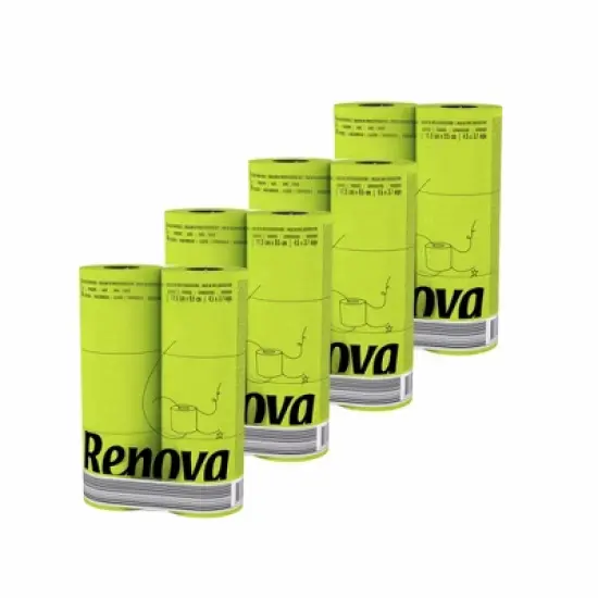 Roll-Lux Premium Soft 3-Ply 140-Sheet Lime Green Toilet Paper Rolls image {9}