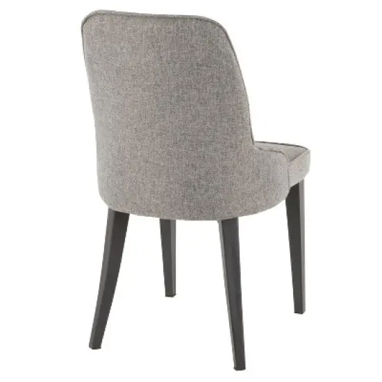 Set of 2 Nueva Contemporary Dining Accent Chair Gray - LumiSource image {3}