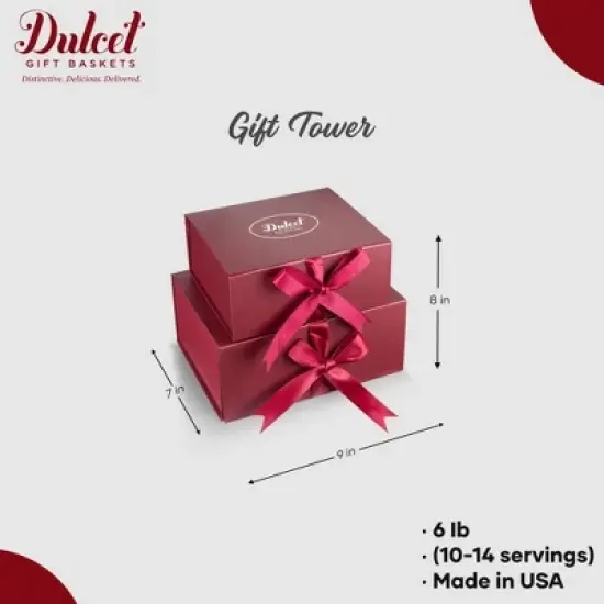Dulcet Gift Baskets Fresh Baked Gift Tower Basket, Gourmet Food Gifts, Retirement Gift Basket for Colleague, Teacher, Family Member & Office Employee image {8}