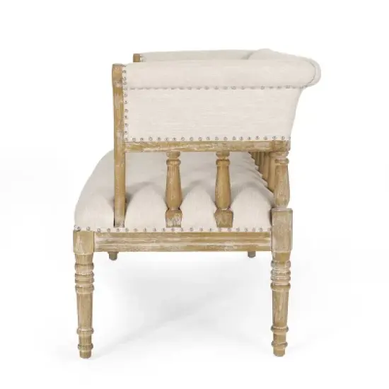 Loyning Traditional Fabric Tufted Loveseat - Christopher Knight Home image {3}