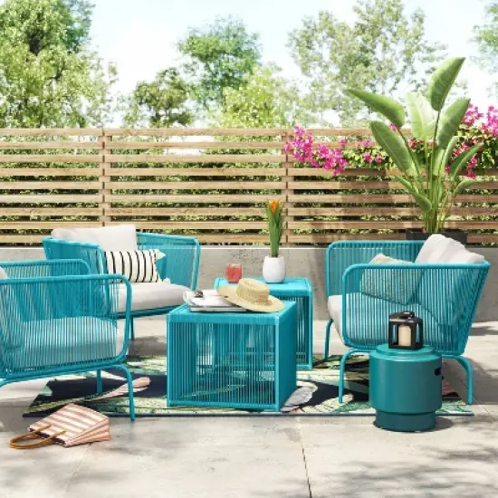 Fisher Patio Loveseat - Blue-Green - Project 62&trade; image {1}