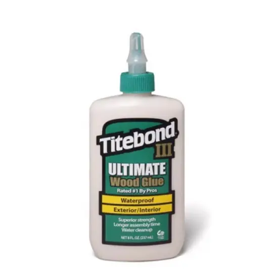 Titebond III Ultimate Tan Wood Glue 8 oz image {1}