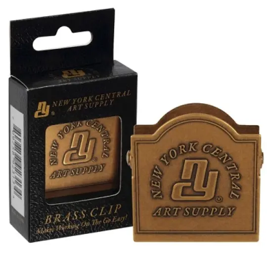 New York Central Embossed Brass Book Clip, Vintage Patina Finish, 1.57" x 1.73" x 0.77", Holds up to .67", Decorative Office Supplies, Durable Journal image {7}