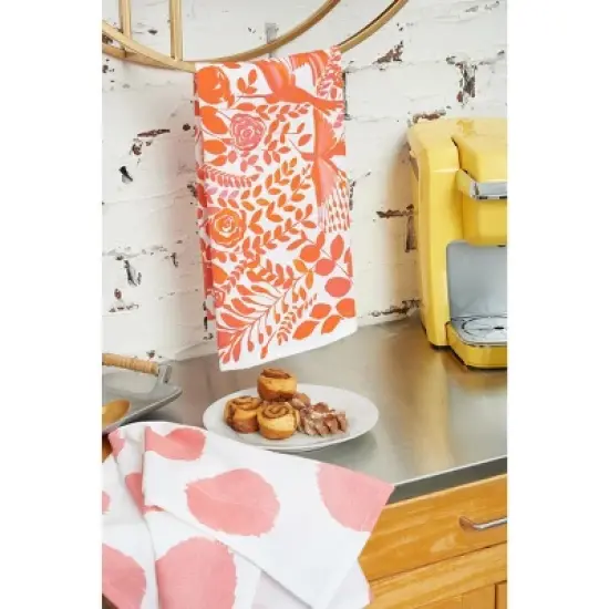 carol & frank Hummingbird Floral Printed Kitchen Towel image {3}